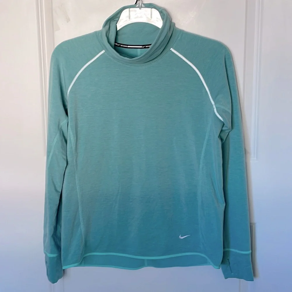 Nike Sprint Funnel Neck Long Sleeve Running Shirt Large Activewear